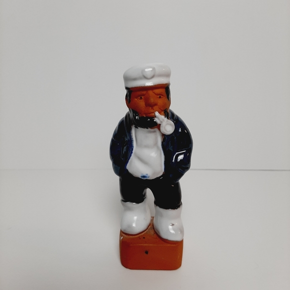 ๐ Vintage Sea Captain Glazed Pottery Figurine Sailor Figure Art Home Decor - Picture 2 of 9